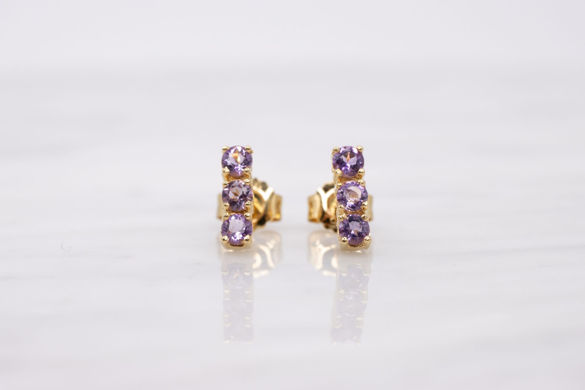 Aretes Trilogy Amatista Morada