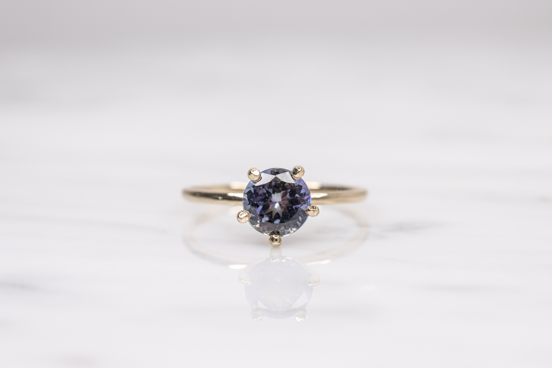 Anillo Solitario Tanzanita