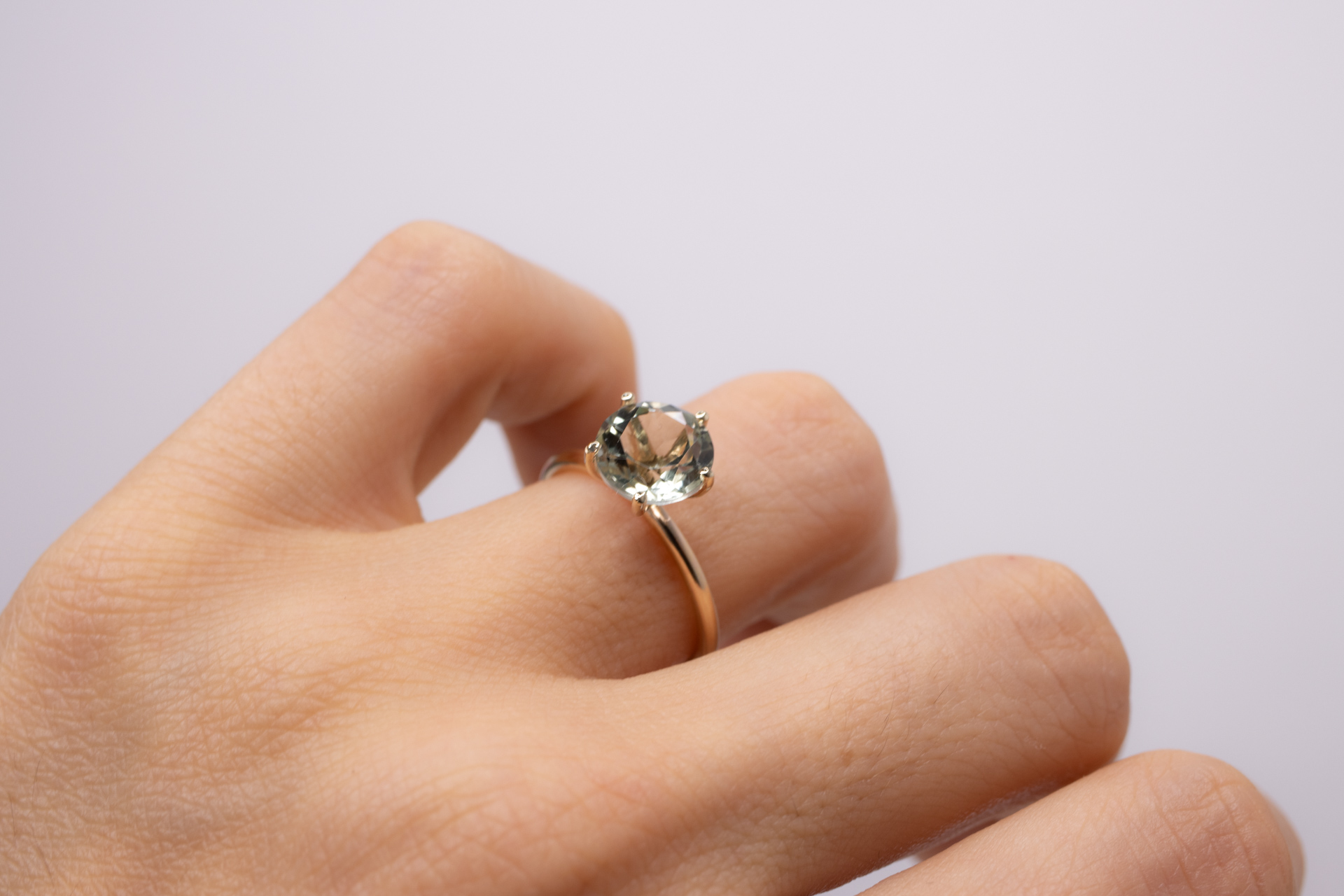 Anillo Solitario Turmalina Verde - Image 3