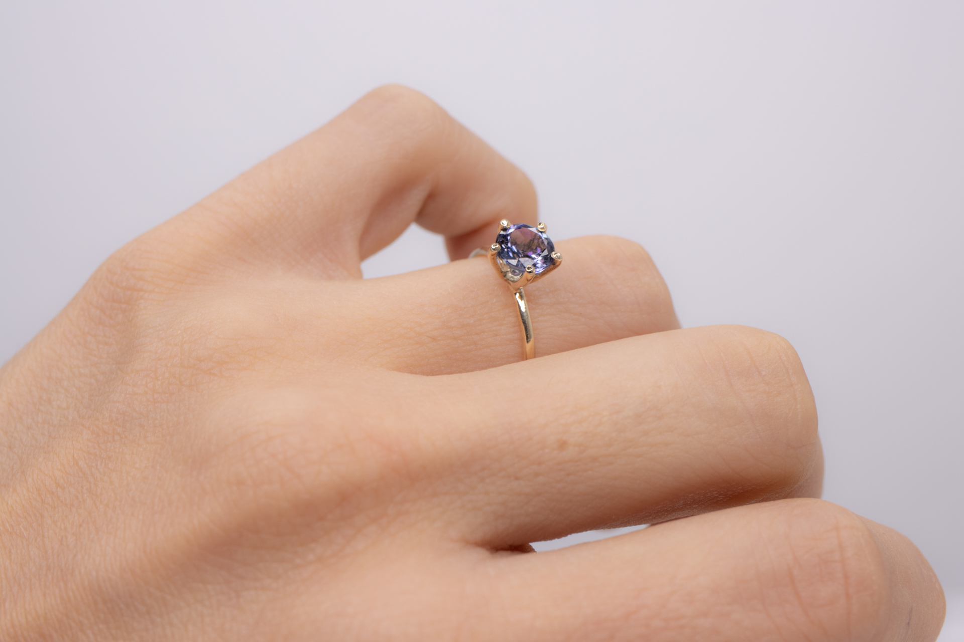 Anillo Solitario Tanzanita - Image 3
