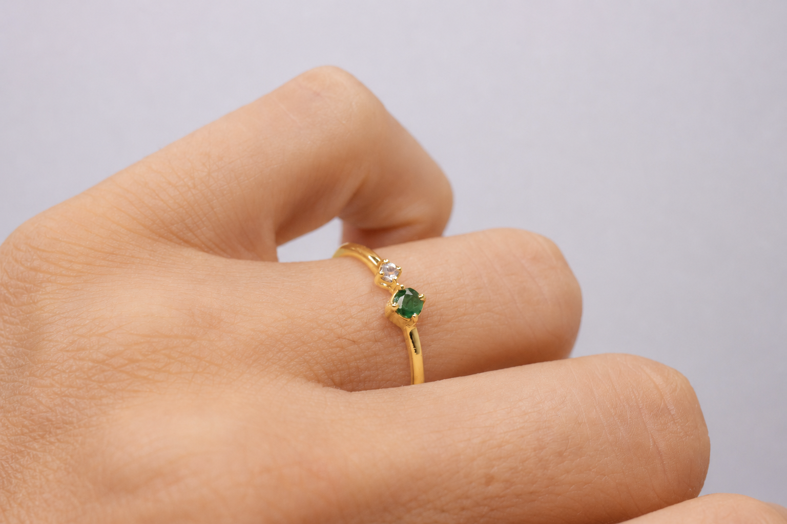 Anillo Esmeralda Marina Mini - Image 3